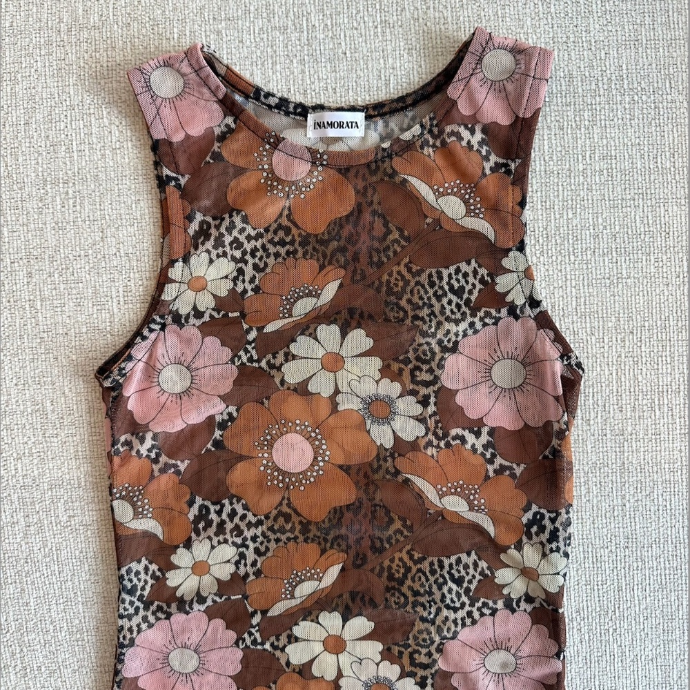 iNAMORATA Woman Mesh Mini Dress